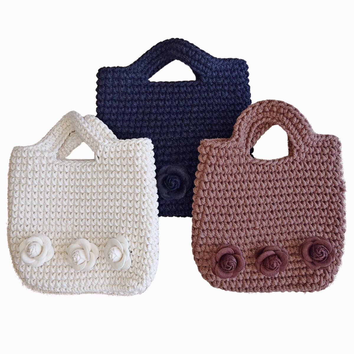 Weiße Häkeltasche – Mona Collection
