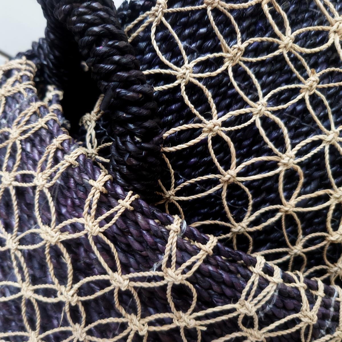 Paniers Ronds en Jonc de Mer Noir