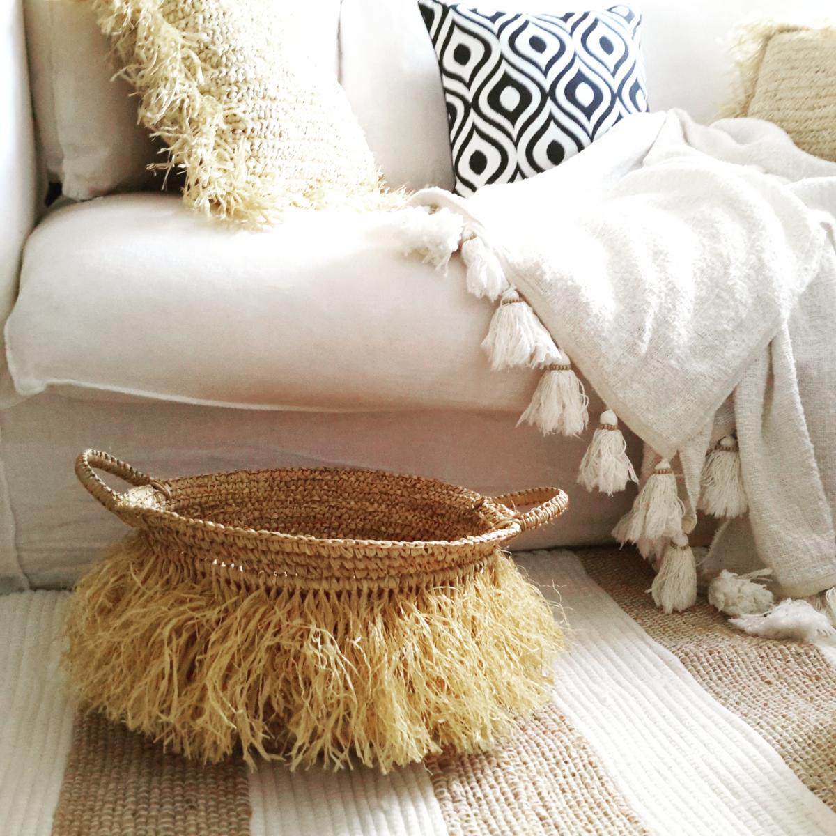 Panier Roxy en Raphia