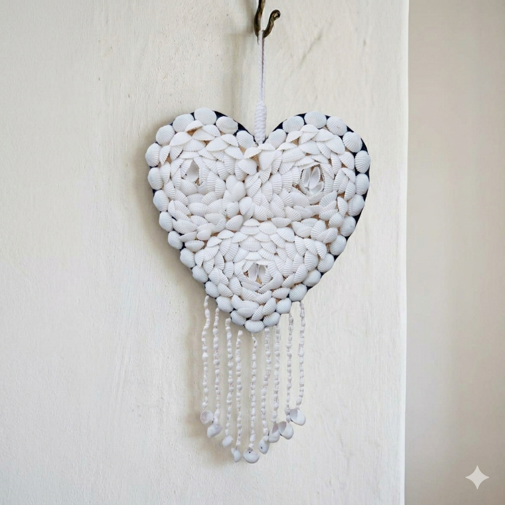 Décoration en Coquillages "Cœur"