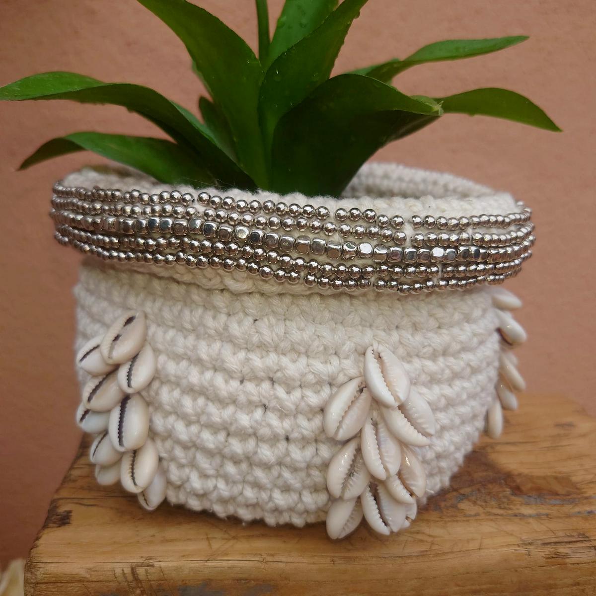 Panier en Crochet Angela avec Frange