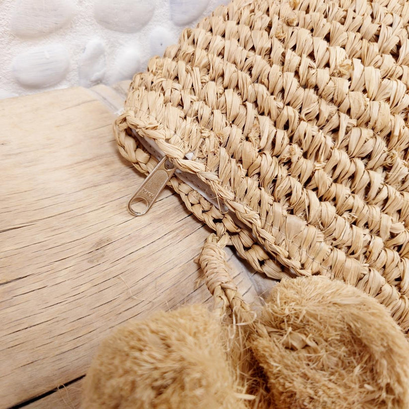 Wink Pochette Paper Raffia - Steam