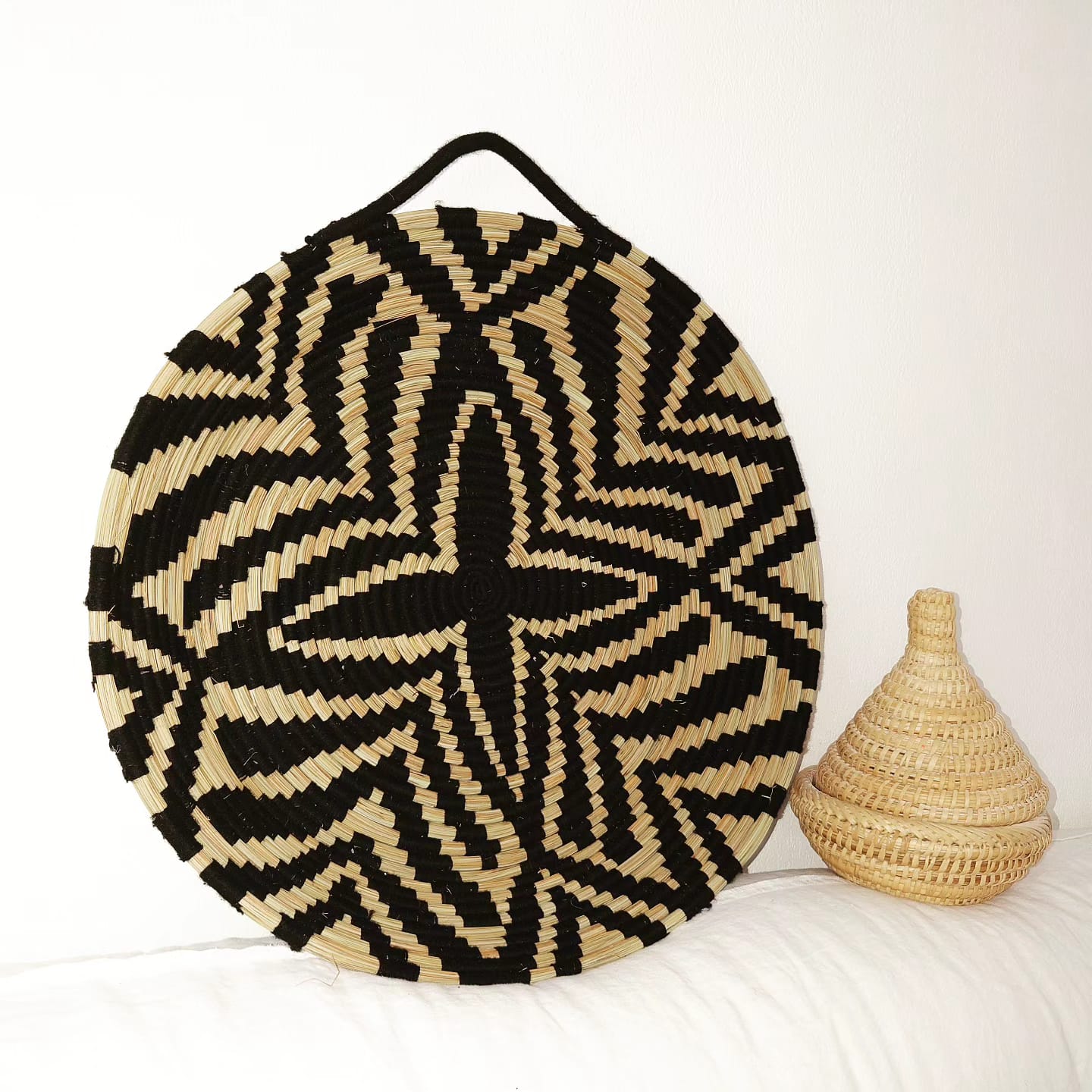 Sahara Tablett mit ethnischen Mustern D 50cm