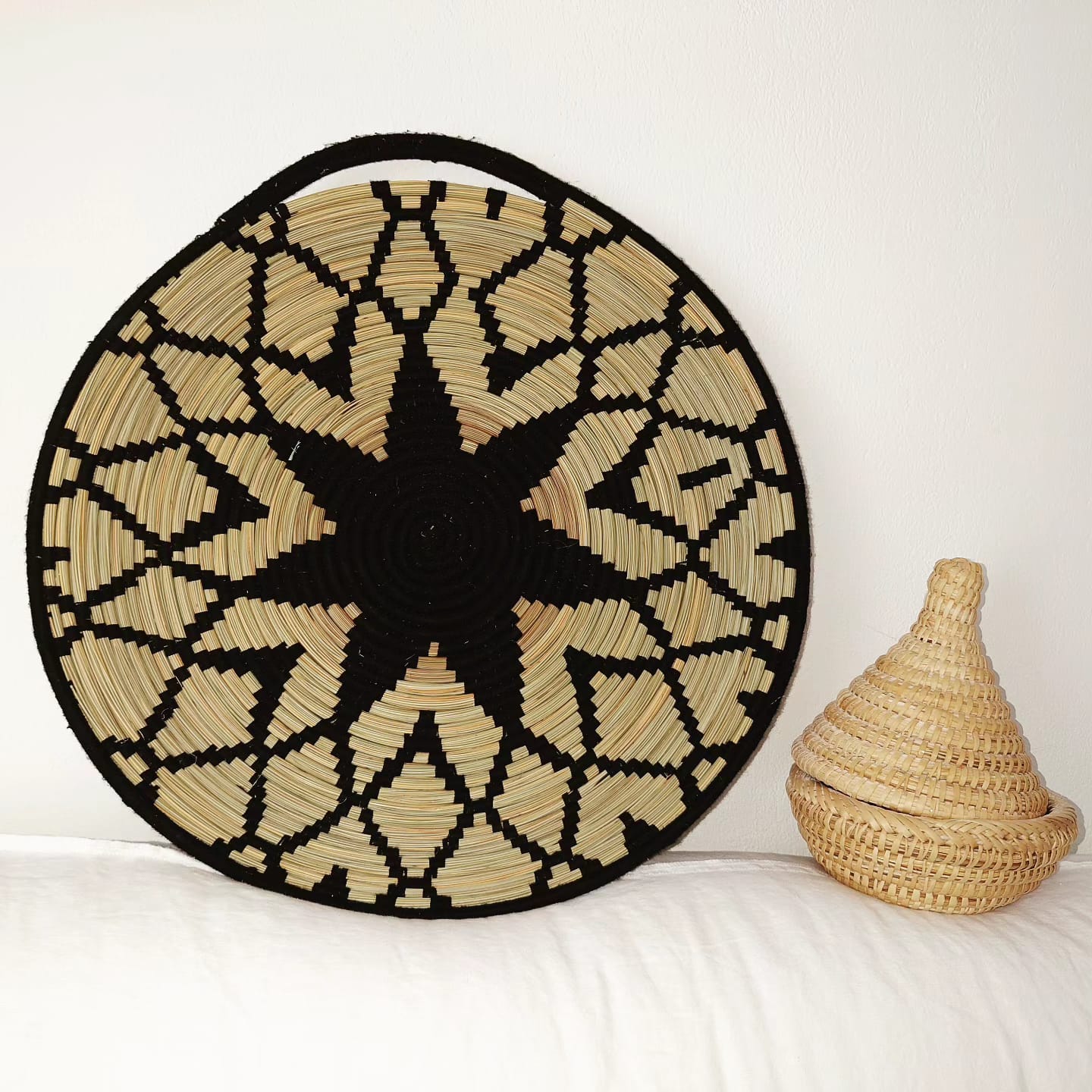 Sahara Tablett mit ethnischen Mustern D 50cm