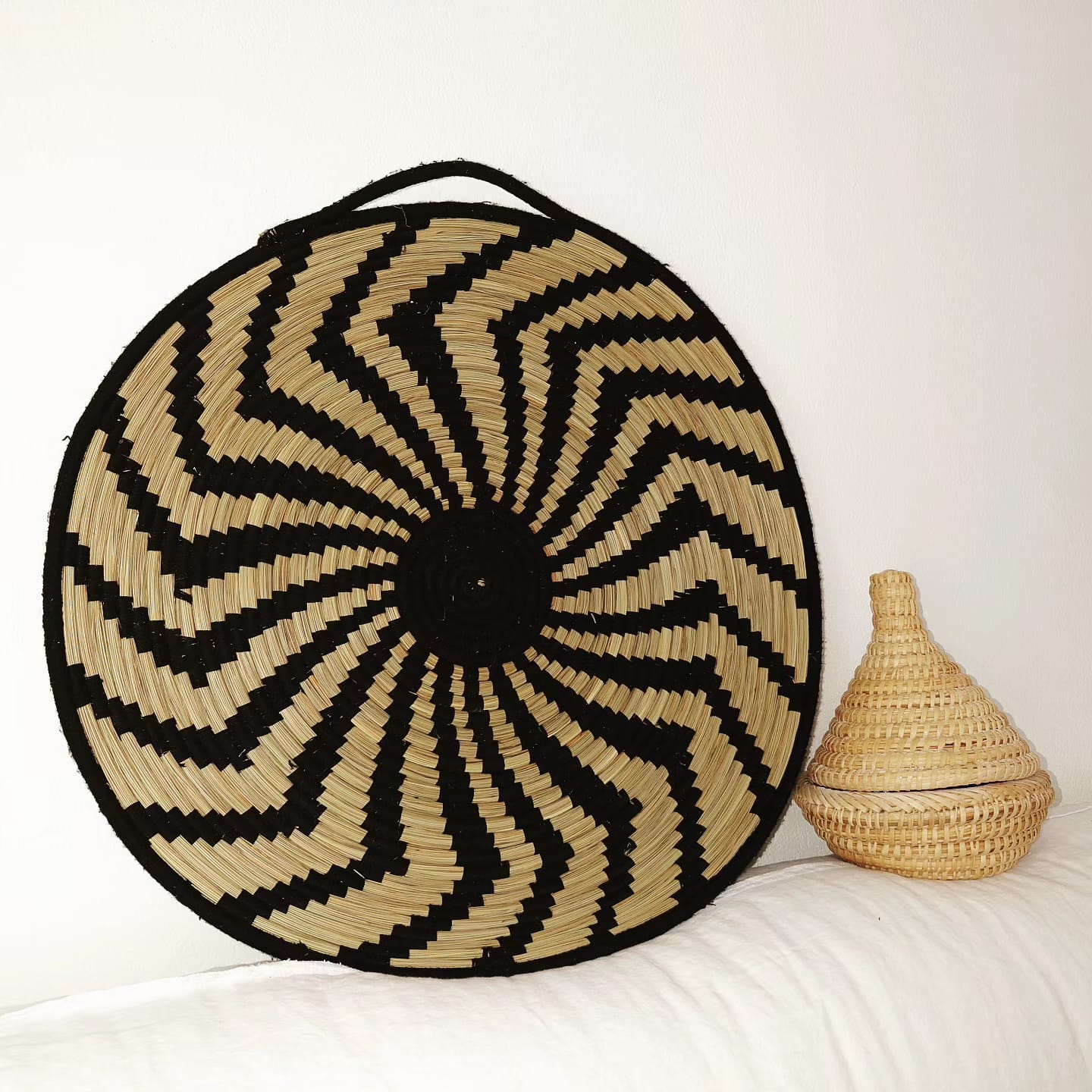 Sahara Tablett mit ethnischen Mustern D 50cm