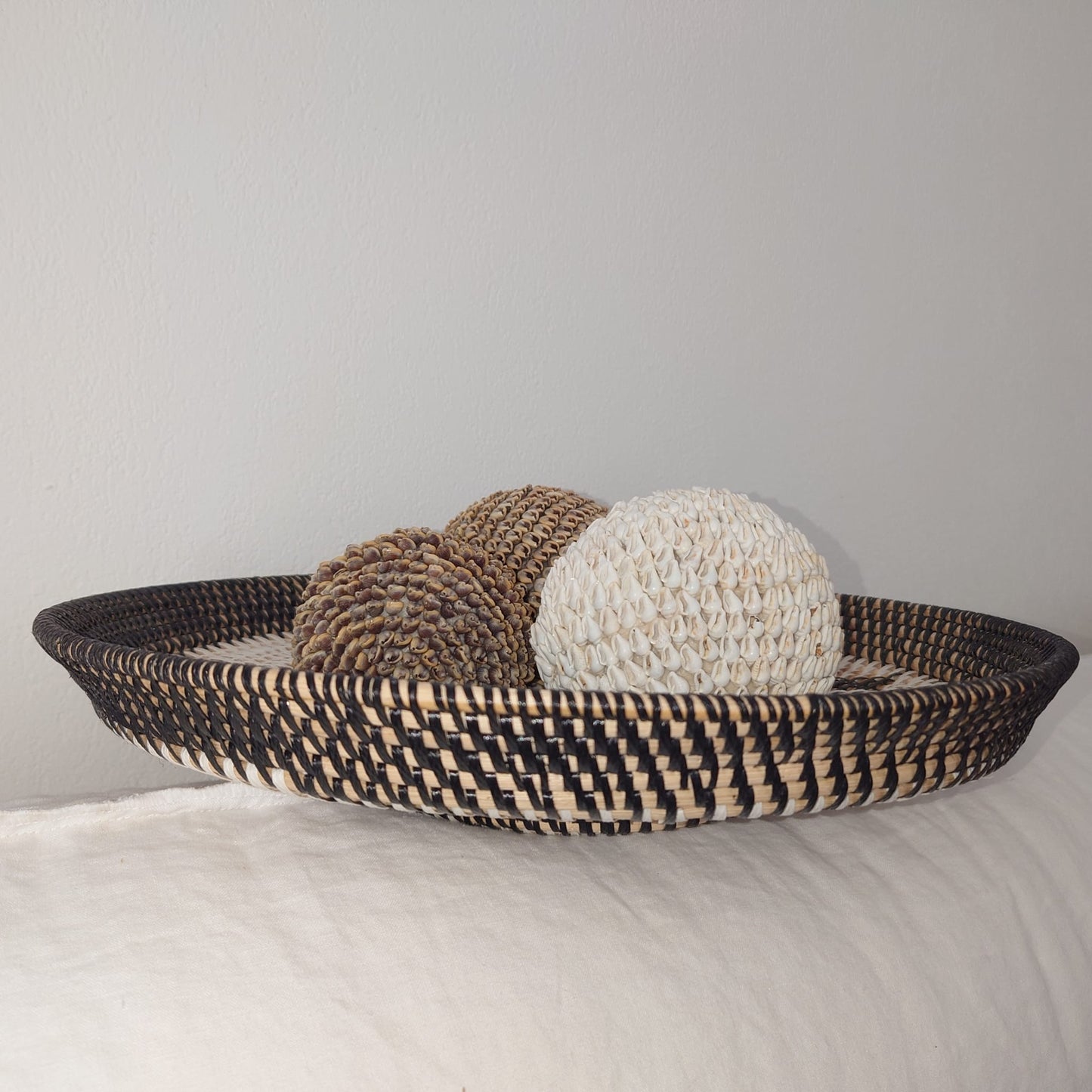 Rundes Rattantablett