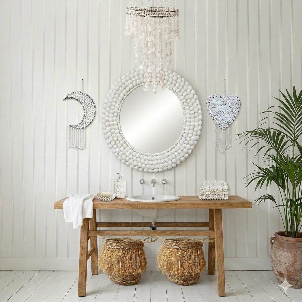 Décoration en Coquillages "Cœur"