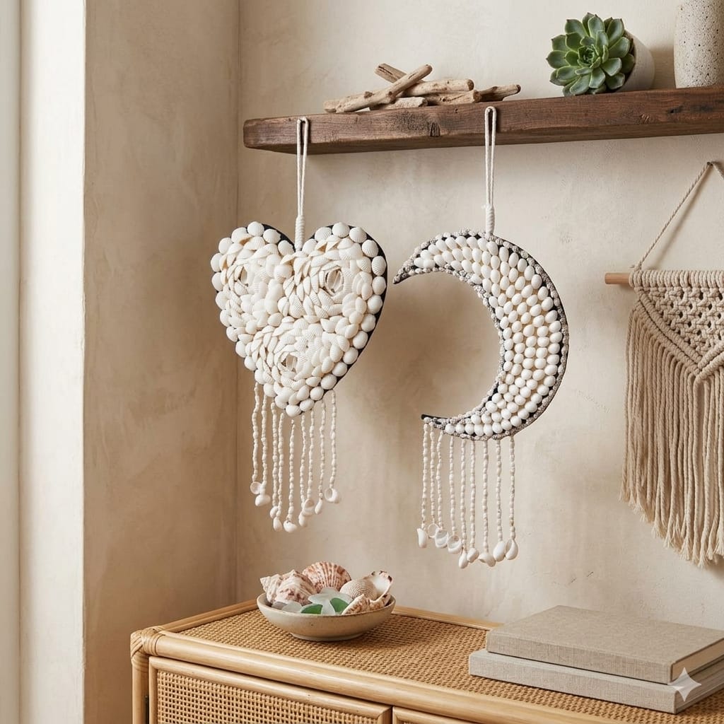 Décoration en Coquillages "Cœur"