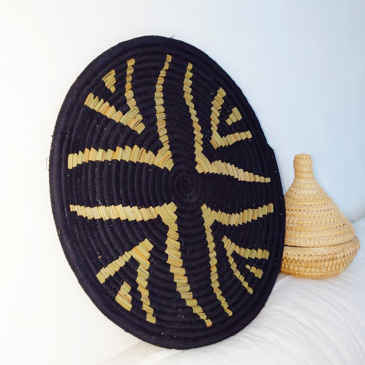 Sahara Tablett mit ethnischen Mustern D 50cm