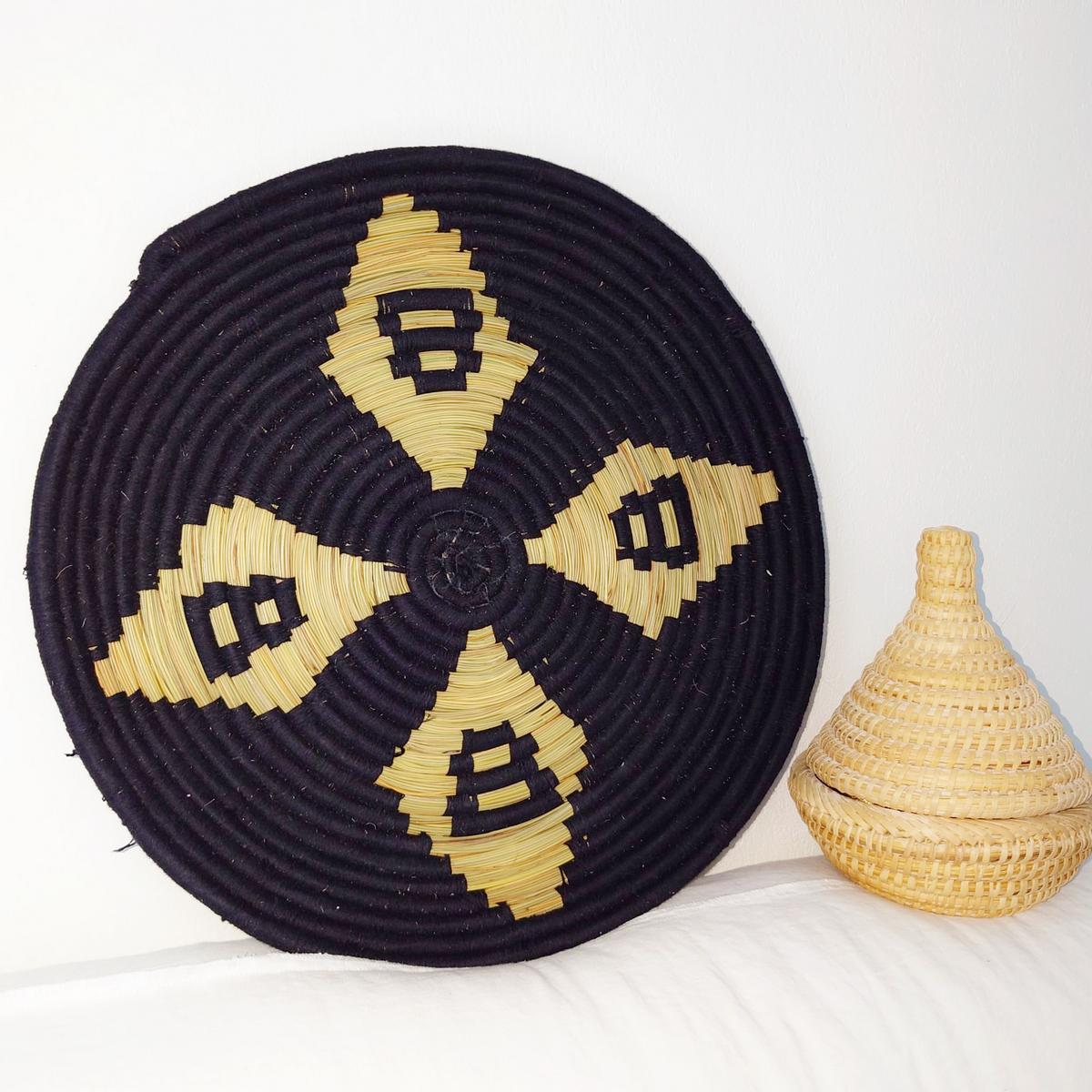 Sahara Tablett mit ethnischen Mustern D 50cm