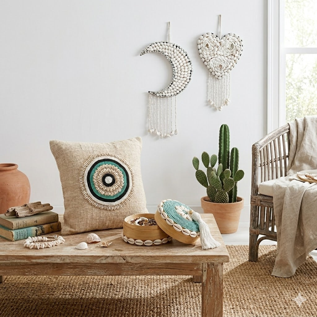 Décoration en Coquillages "Cœur"